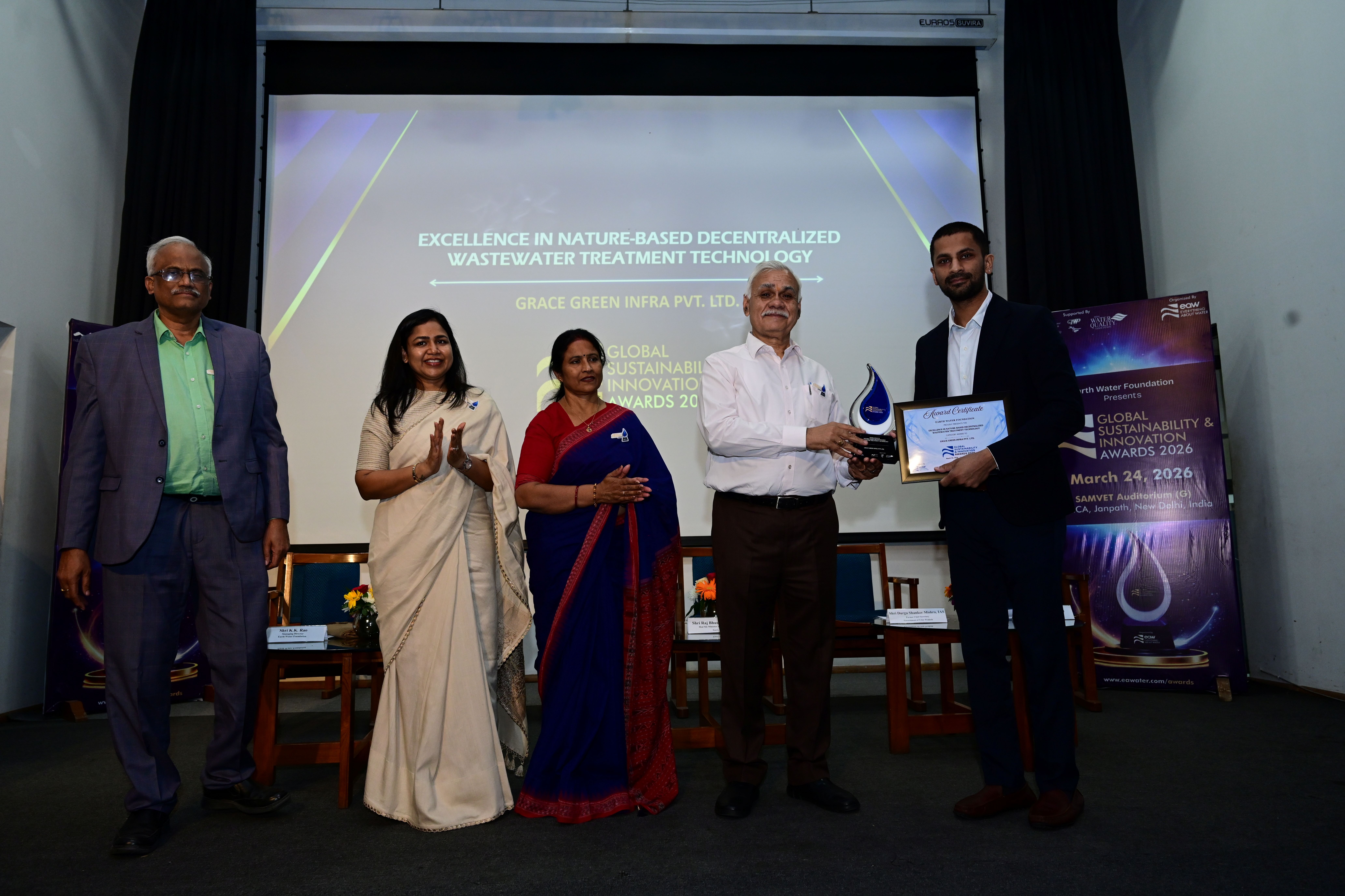 Grace Green Infra Pvt. Ltd. EXCELLENCE IN NATURE-BASED DECENTRALIZED WASTEWATER TREATMENT TECHNOLOGY