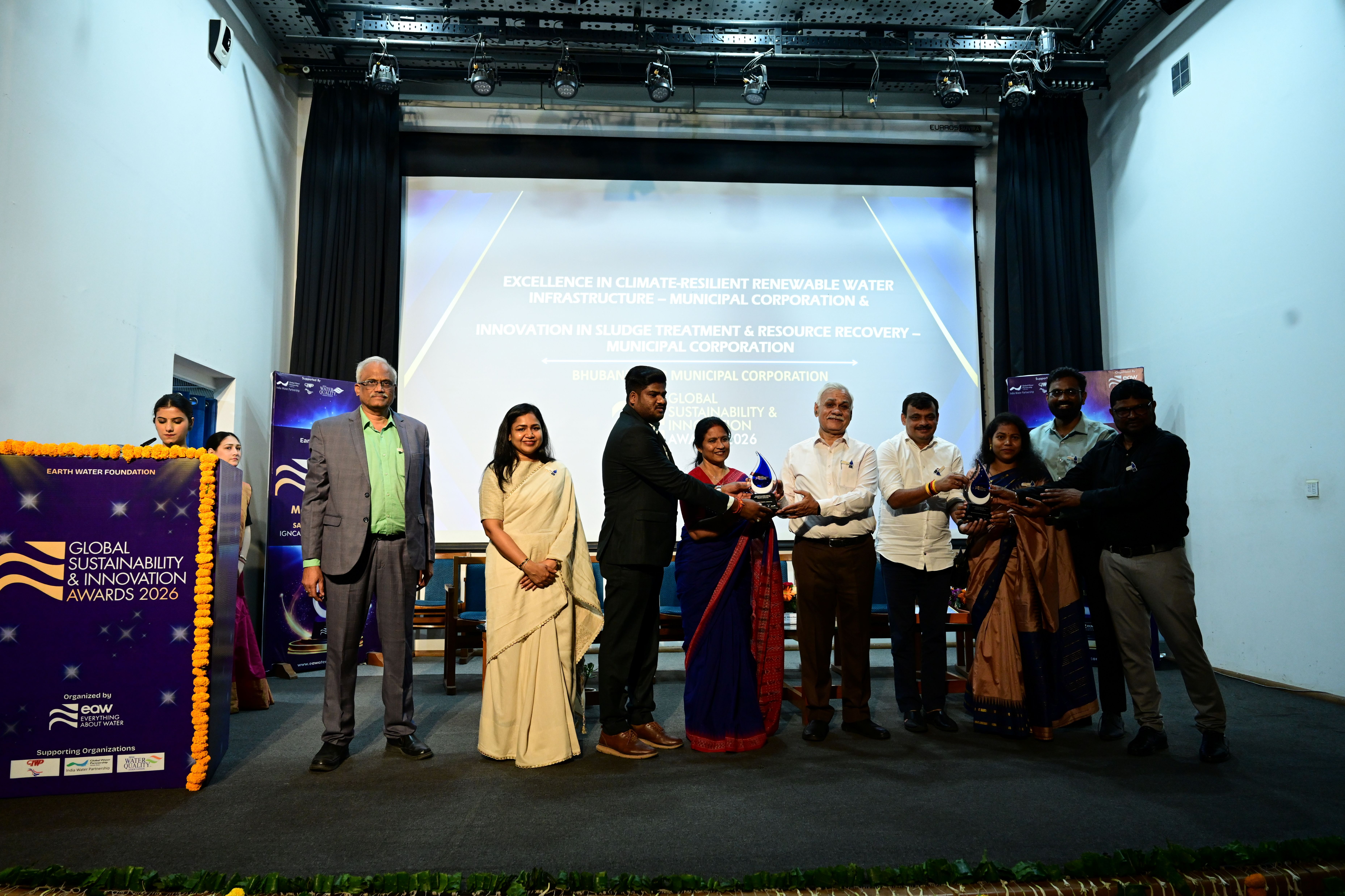 Bhubaneswar Municipal Corporation, EXCELLENCE IN CLIMATE-RESILIENT RENEWABLE WATER INFRASTRUCTURE – MUNICIPAL CORPORATION  &  INNOVATION IN SLUDGE TREATMENT & RESOURCE RECOVERY – MUNICIPAL CORPORATION